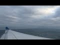 Delta A330 landing at Amsterdam Airport Wing View