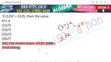 if 125 ^x=3125 then the value of x is