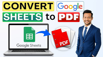 How to Convert Google Sheet into PDF File | Save Google Sheets as Professional PDF Document