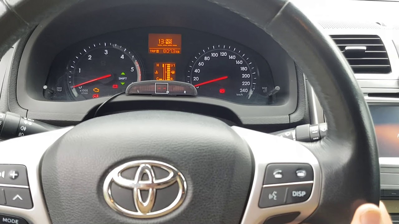 How to set time Toyota Avensis T27 YouTube