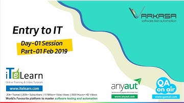 Entry to IT  Day-01 Session Part-01 - Feb 2019