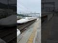 N700S のぞみ 東海道新幹線 東京行き 列車の通過の様子です。米原駅 JR西日本 SHINKANSEN Maibara Station