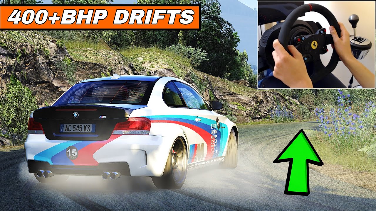 Drifting BMW 1M Stage 3 - Assetto Corsa Wheel Cam Drift Gameplay - YouTube
