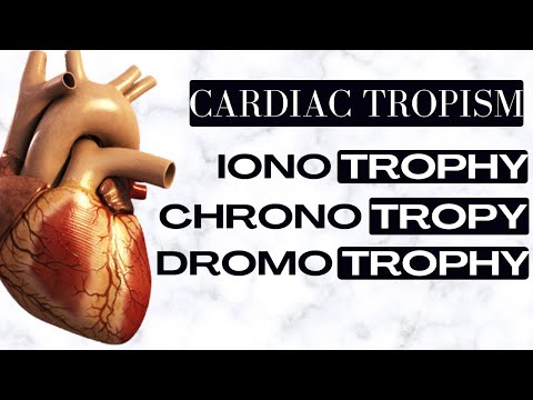 کارڈیک ٹراپزم - Chronotropy بمقابلہ Ionotropy vs dromotropy