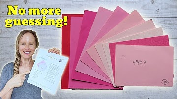 Figure out card making paper sizes the easy way!