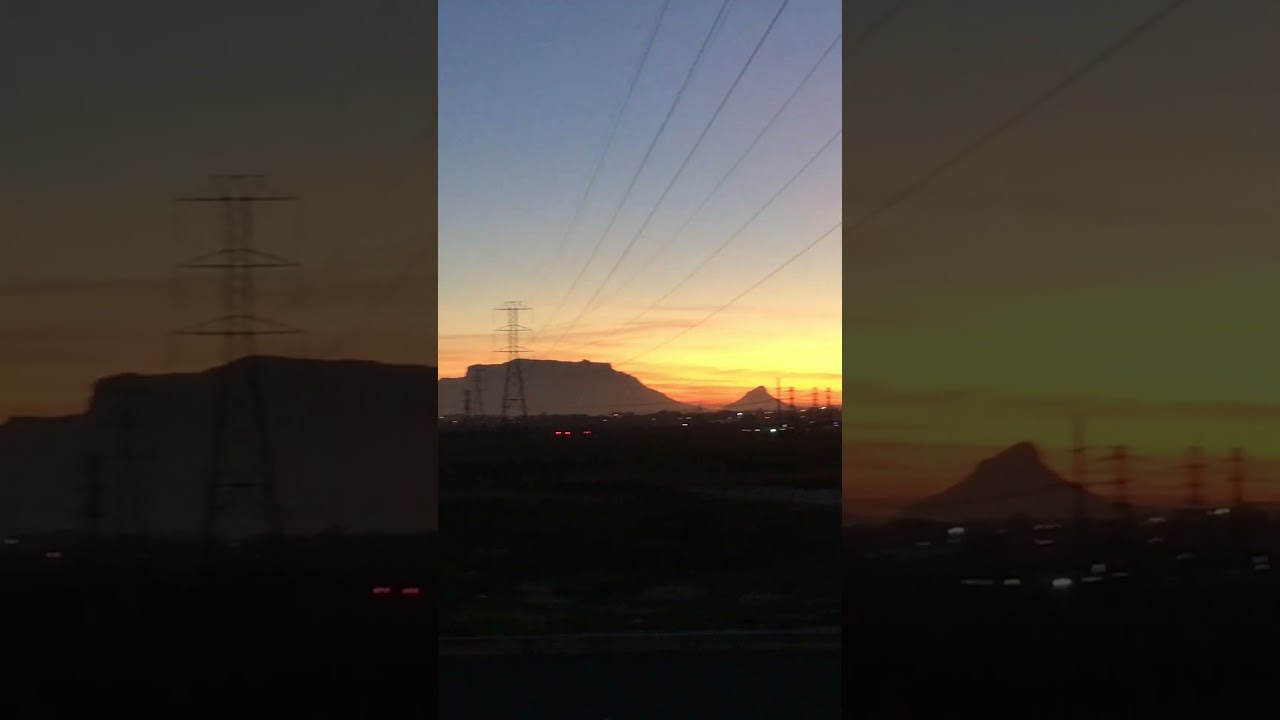 Sunset at Table Mountain, Cape Town South Africa