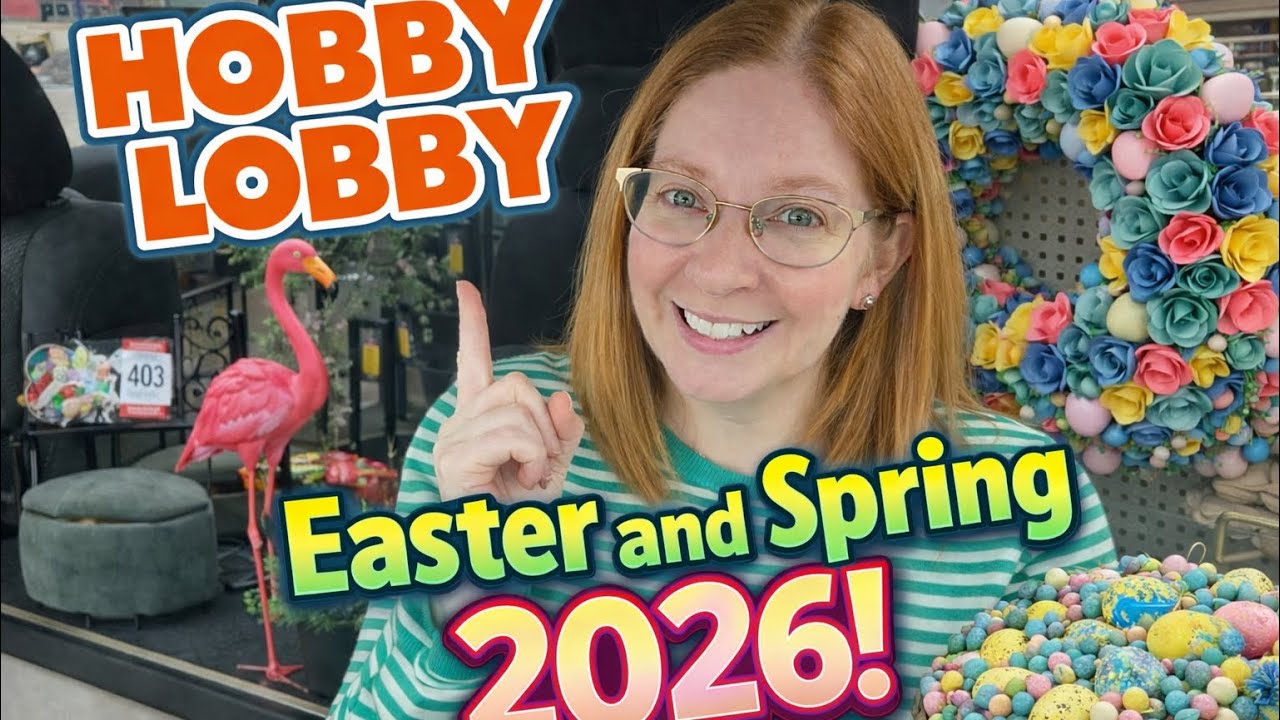 Посещайте магазины Hobby Lobby вместе со мной! Пасха и весна 2026 года.