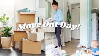 Move Out Vlog! Packing Everything + Empty House Tour