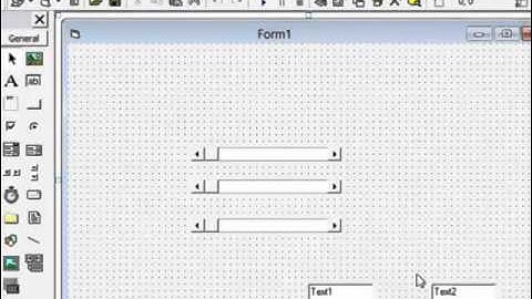 Visual Basic Horizontal Scrollbar (Language: Gujarati)