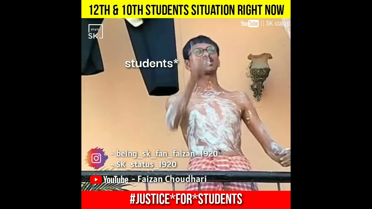 10th & 12th exam funny status😂 | funny video | board exam funny memes  video |10 & 12 board exam 2021 - YouTube