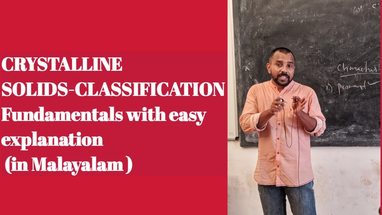 Crystalline solids- Classification - YouTube