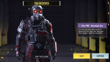 *NEW* FREE ELITE PMC - MOONLIGHT OPS GAMEPLAY | DAILY LOGIN CHARACTER | COD MOBILE