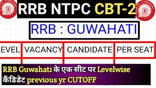 Rrb GUWAHATIcbt-2 expected cutoff2022|RRB NTPCCBT-2 expected cutoff|L-5exam date|NTPCadmit card