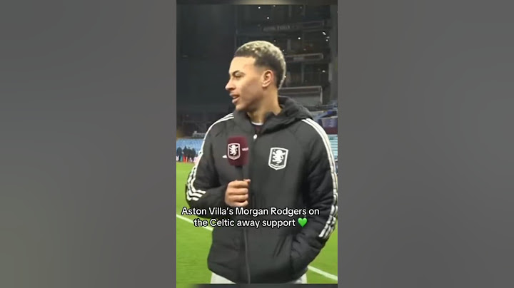 Morgan Rogers Talks Up Celtic Support #celticfc #astonvilla #football #championsleague #celticfans