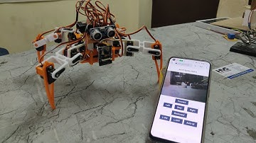 IoT E-Spider Robot - Four Legged Walking Robot 🤖 with Video Surveillance - ESP32CAM, ESP32 with Auto