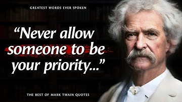 Respect Yourself, Stop Being an Option | Mark Twain Quotes & Life Lessons Men Learn Too Late