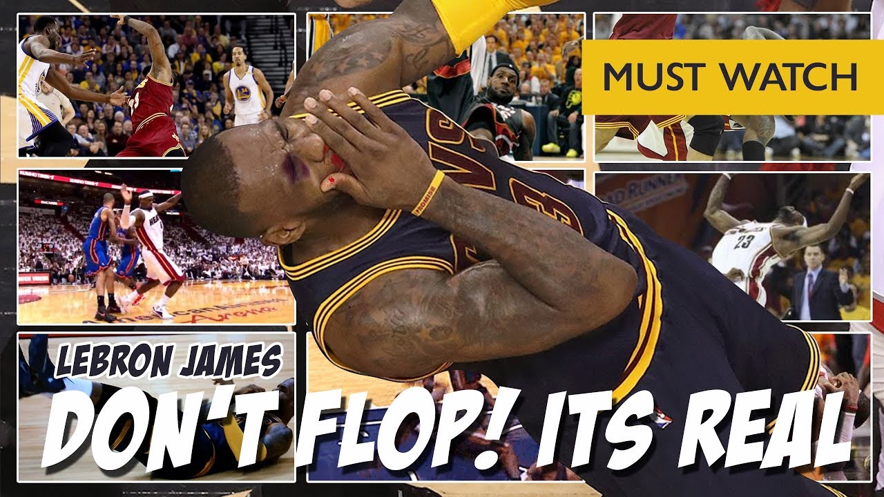 Lebron James is not flopping