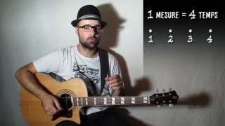 Le rythme à la guitare, les 4 temps (rythme 01) avec zamzam
