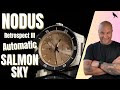 NODUS Retrospect lll SALMON SKY Automatic Watch Review| Affordable Vintage Diver Design