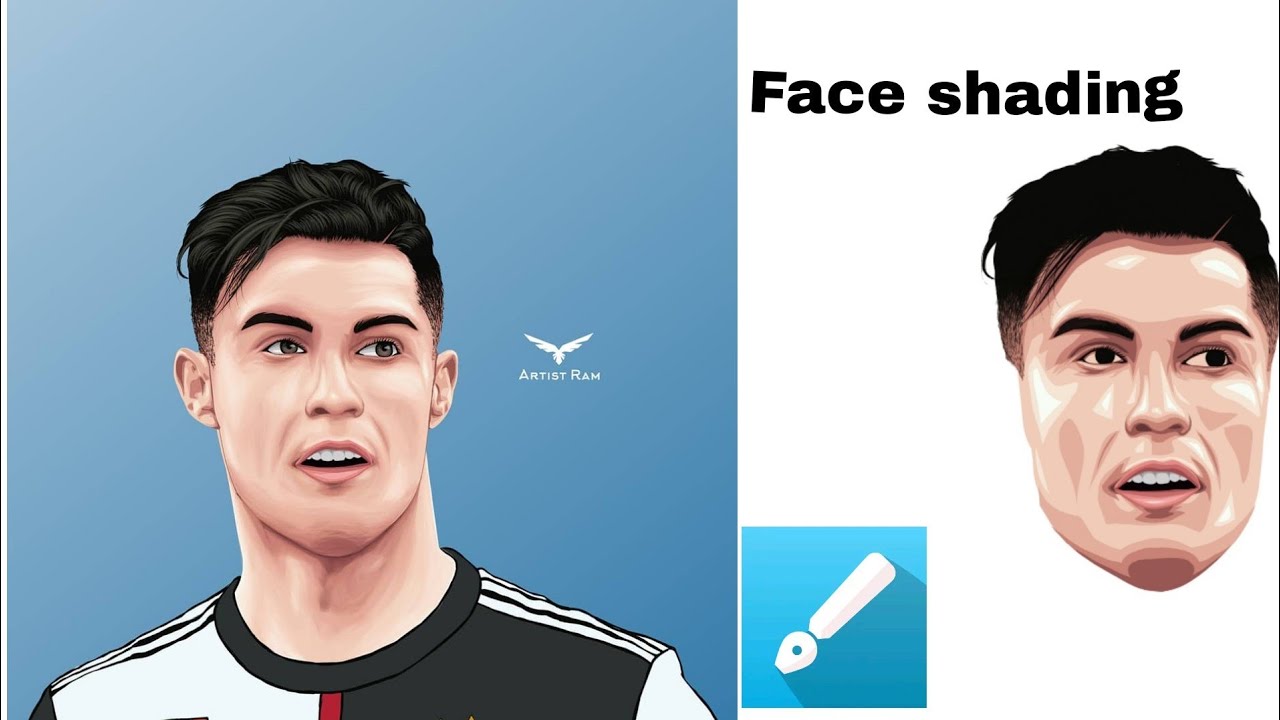 Infinite Design||Vector Art Face Shading || Artist Ram