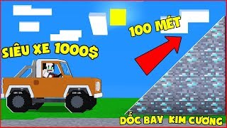 THỬ THÁCH 24 GIỜ CHẾ TẠO SIÊU XE 1000$ BAY QUÁ KIM CƯƠNG TRONG MINECRAFT*REDHOOD TẠO RA SIÊU XE