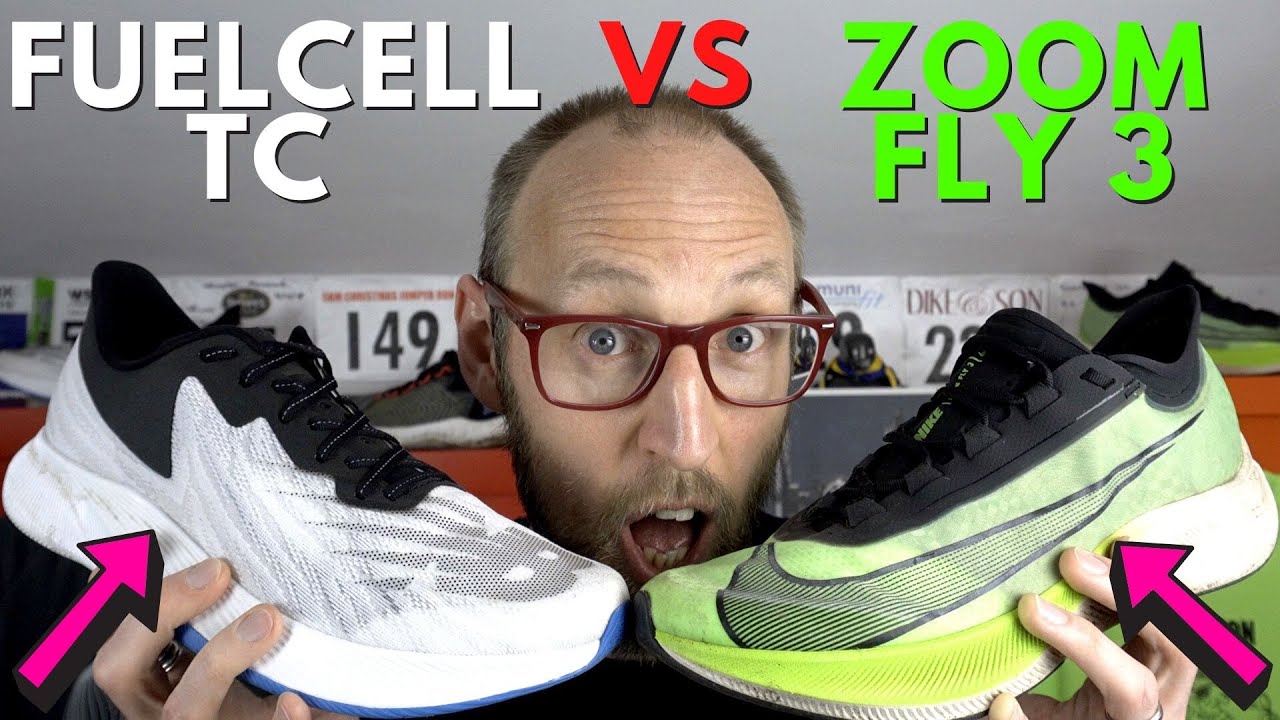 new balance fuelcell tc vs nike zoom fly 3