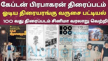 கேப்டன் பிரபாகரன் ஓடிய திரையரங்கு வருசை பட்டியல் | captain Prabhakaran movie | Rk selvamani |