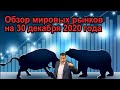 Торговые идеи на 30 декабря Мировые рынки.