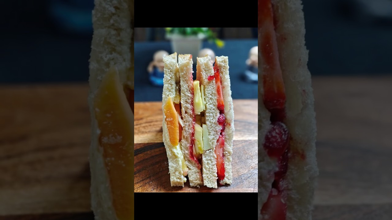 This Fruit Sandwich Is Colourful & Delicious 🍎🍍| Day 6