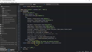 Building Web App using Machine Learning| Part 2| Profit Prediction