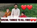 Cute Ahmad shah Special Thanks To All Fans and Friends 2021