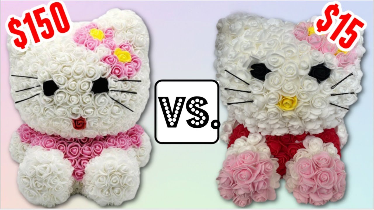 How to Make a Rose Hello Kitty Easy | DIY | MaiMoments