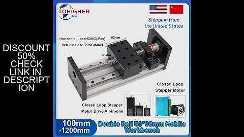 CNC Ball Screw Linear Rail Motor Kit  Sliding Table SFU1605 Nema23 Motor Slide Table Linear Guide St