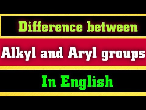 Vidéo: Différence Entre Le Groupe Alkyle Et Aryle