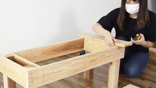 【DIY】木工キット縁台　組立方法