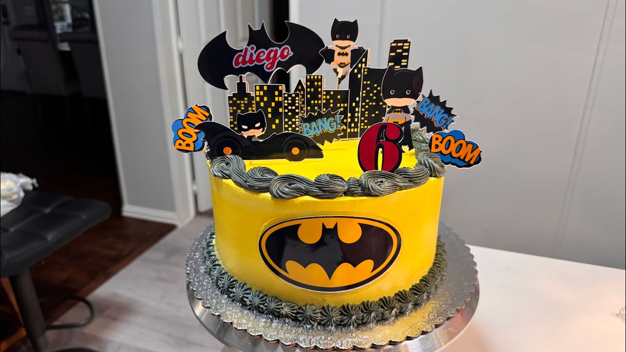 Decoración de pastel de Batman