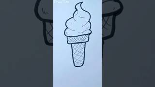 رسم آيس كريم رسم سهل  How To Draw Ice cream Drawing Tutorial