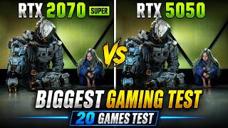 RTX 2070 Super vs RTX 5050 - 20 Games Tested - Biggest Gaming Test !