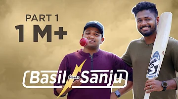 Basil Meets Sanju - Part 1 | Basil Joseph | Sanju Samson | @wonderwallmedia