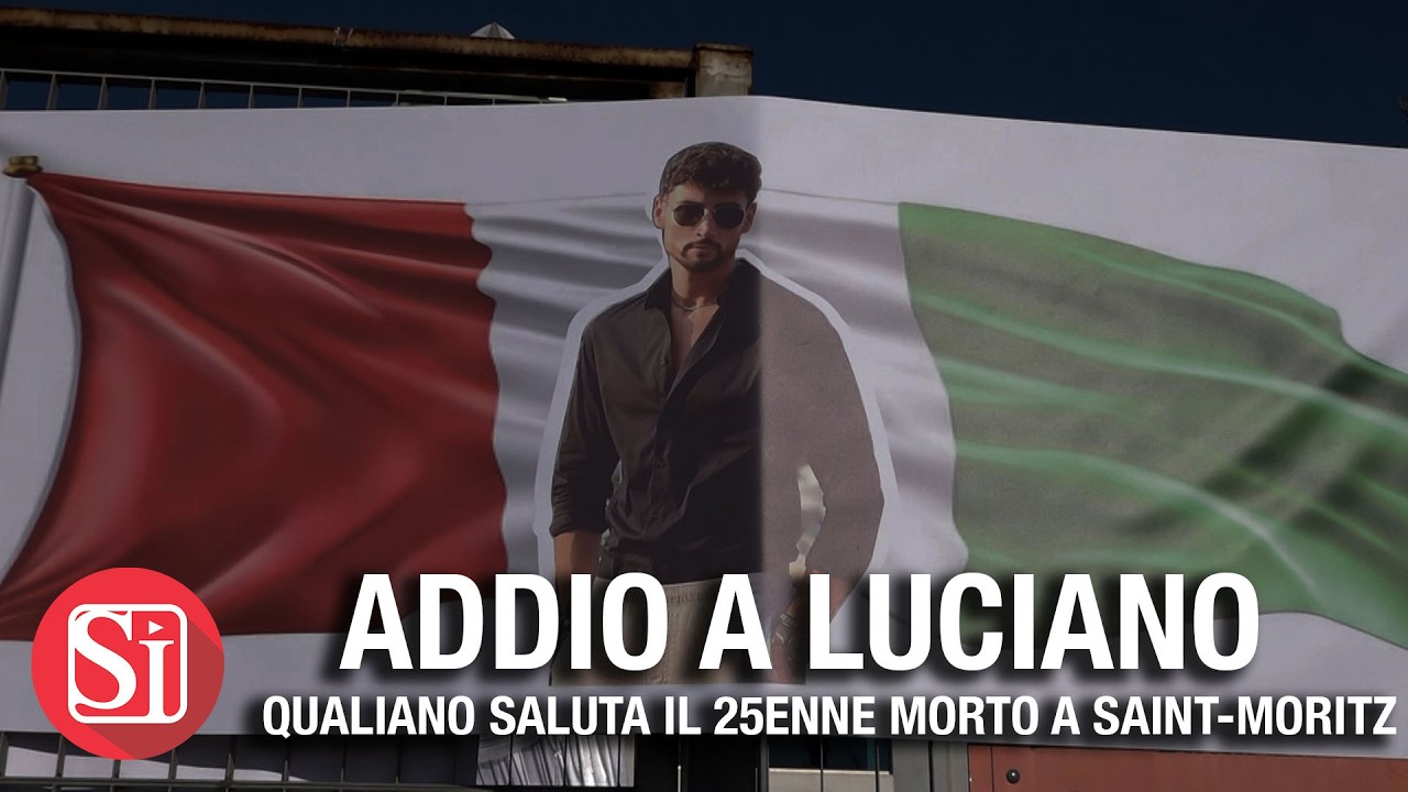 Luciano Capasso, in centinaia ai funerali del giovane morto sulle montagne di Saint Moritz