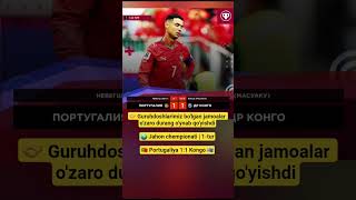 🤝 Guruhdoshlarimiz bo'lgan jamoalar o'zaro durang o'ynab qo'yishdi🌍 Jahon chempionati | 1-tur