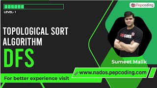 Topological Sort Algorithm with DFS | Course Schedule in JAVA | Code and Implementation
