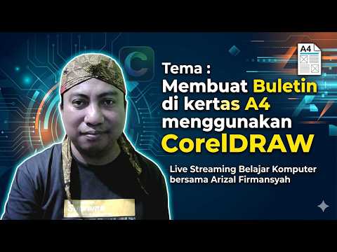 Membuat Buletin di kertas A4 menggunakan CorelDRAW