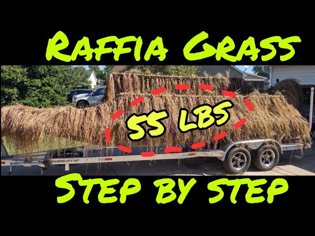 Grassing Duck Boat with J Stern Raffia Grass 