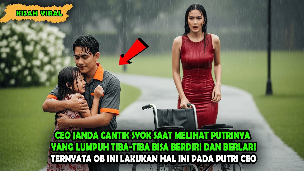 CEO Janda Cantik Syok Saat Melihat Putrinya Yang Lumpuh Tiba-tiba Bisa Jadi Berlari Ternyata OB Ini