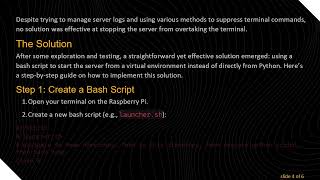 How to Prevent a Python Server from Hijacking Your Raspberry Pi Terminal