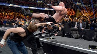 WWE RAW FASTLANE 2016 - Lesner vs Ambrose vs Romain Reigns / HD