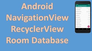 Android NavigationView + RecyclerView Menu From Room Database + LiveData