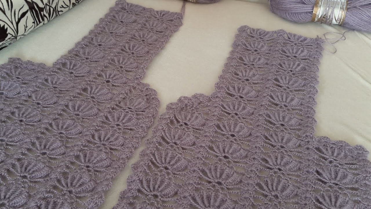 Çeyizlik Tığişi Midye Kabuğu Dolgulu Yelek Yapılışı 2.BÖLÜM #handmade #youtubevideo #keşfet