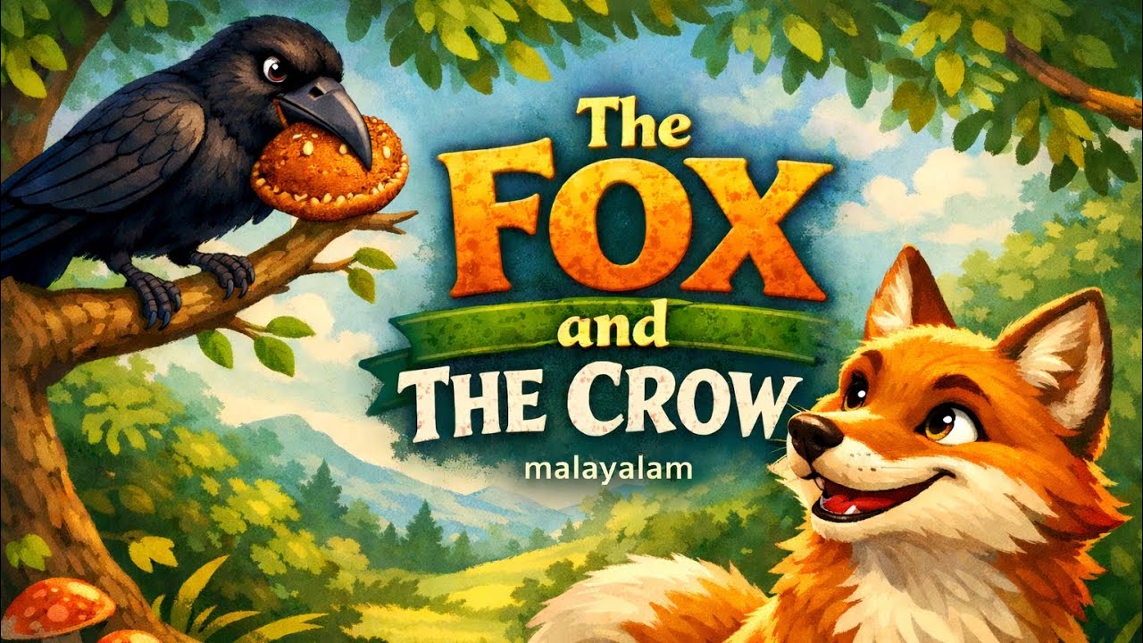 The Fox and the Crow Story | Moral Story for Kids | Malayalam Storytelling